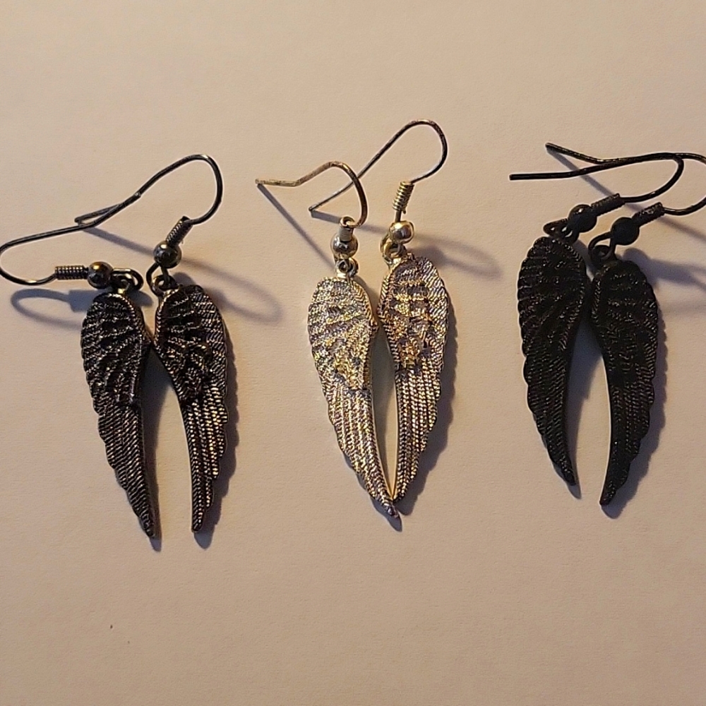 Angel winged earrings